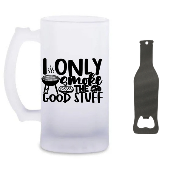 I Only Beer Glass and Bottle Opener