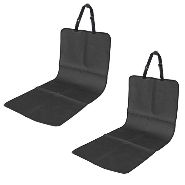 Pet Automotive Water-proof Pet Black Car seat Cover Set of 2 (106 cm)