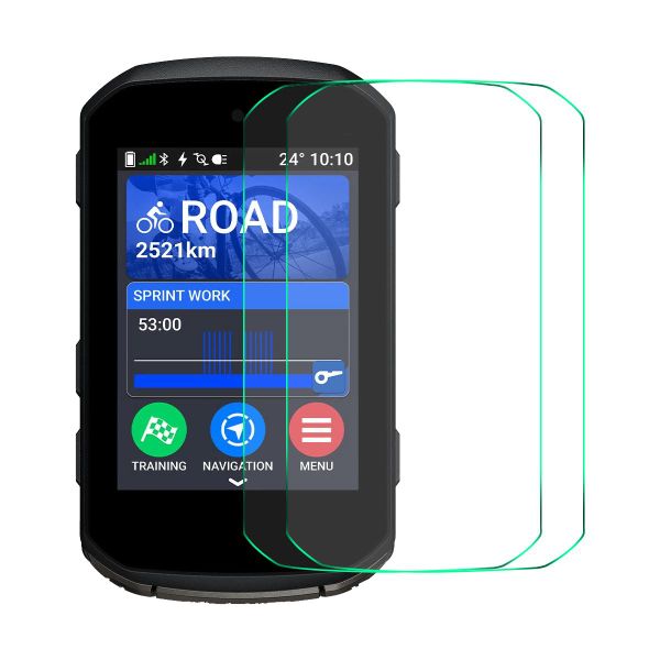 WILK Tempered Glass Screen Protector (2-Pack) for Garmin Edge 850/550