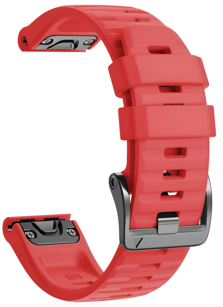 Silicone Band for Garmin Fenix 8 (51mm) - Red