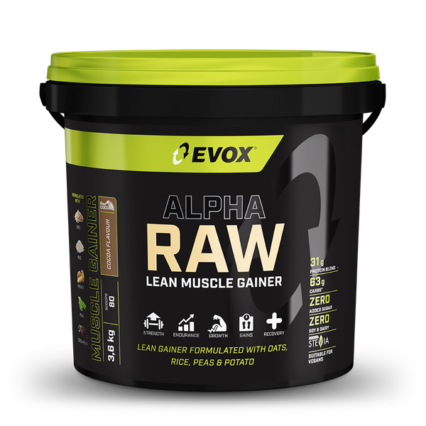 Evox Alpha Raw Lean Mass Gainer Natural Cocoa 3.6kg
