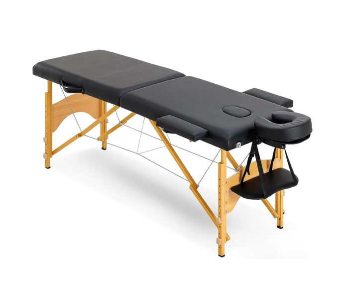SamMag Biz 2 Bolster Hanger Massage Table - Black