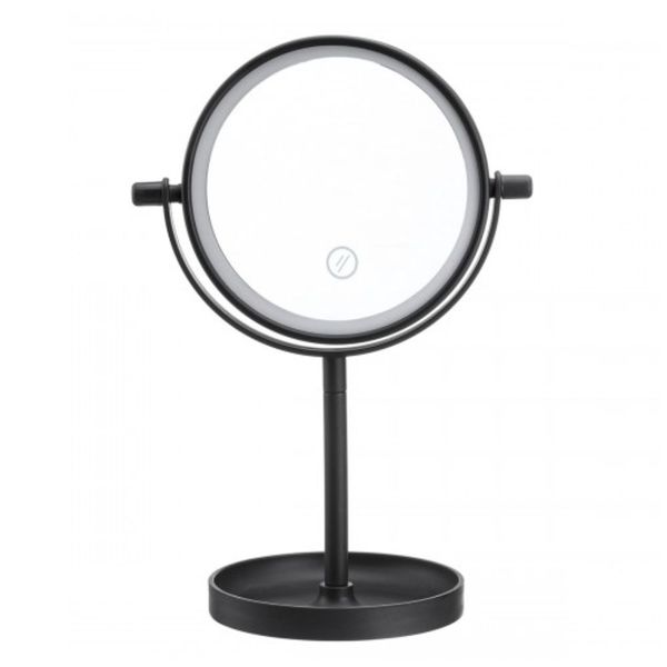Eleganza - Compact Mirror With Led Lights - 13x15x30 - Black