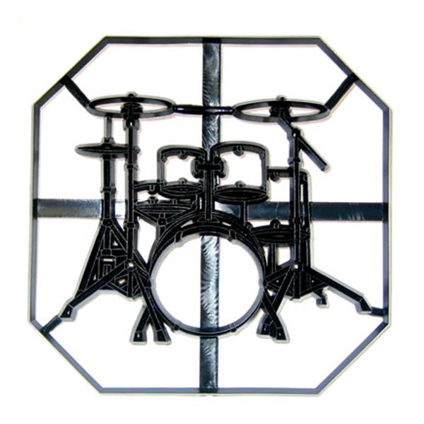Patchwork Cutters DRUM KIT PLAQUE Sugarcraft Cake Icing Decorating