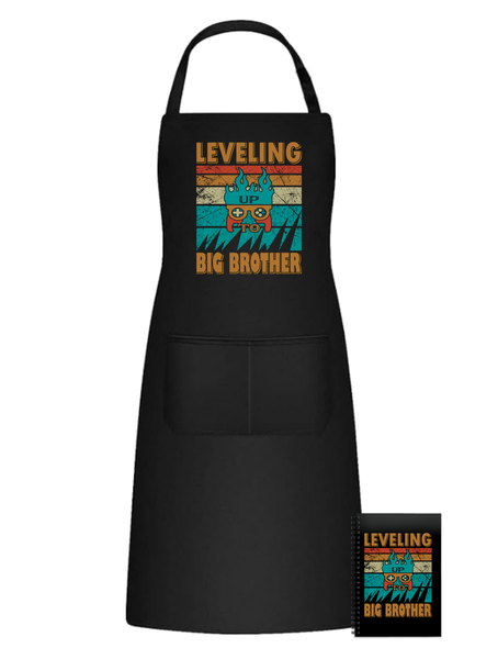Level Up Gaming Brothers Fun Kitchen Braai Apron Christmas Birthday Gift