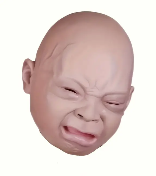 Latex Mask- Crying Boy with Small Eyes
