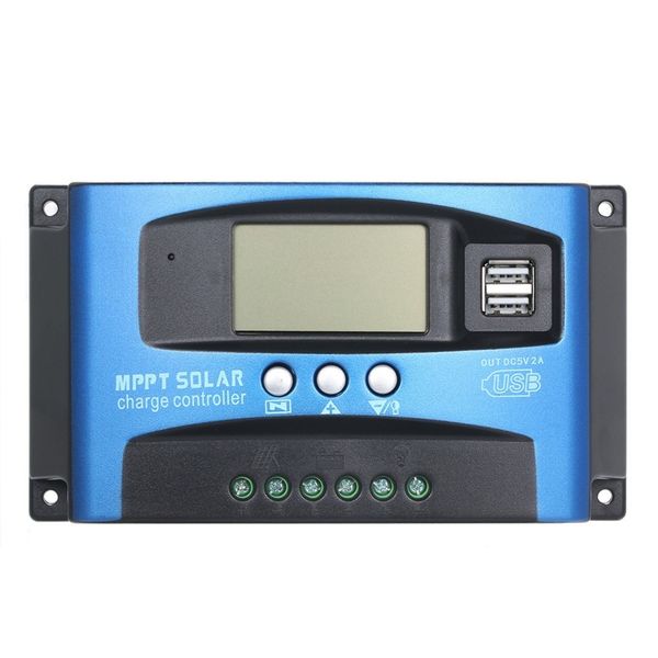 100A MPPT 12V/24V Solar Panel Regulator with LCD Display