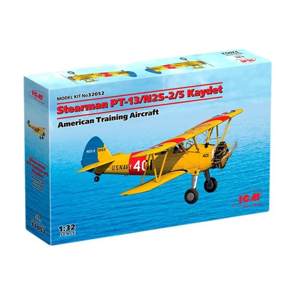ICM32052 1/32 Stearman PT-13/N2S-2/5 Plastic Kit