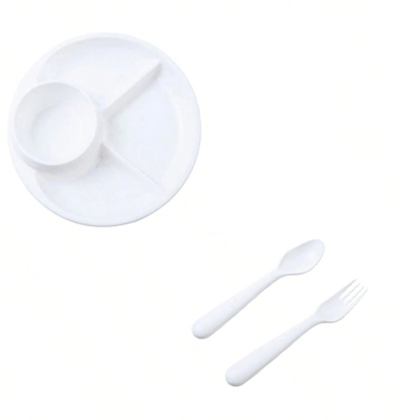 Round Plastic Portion Control Plate