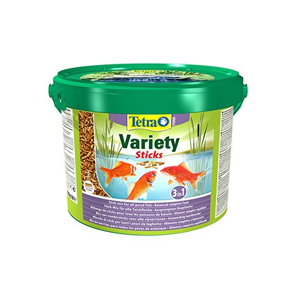 Tetra Pond Variety Sticks Fish Food Bucket 3 in 1(1650g/10L)