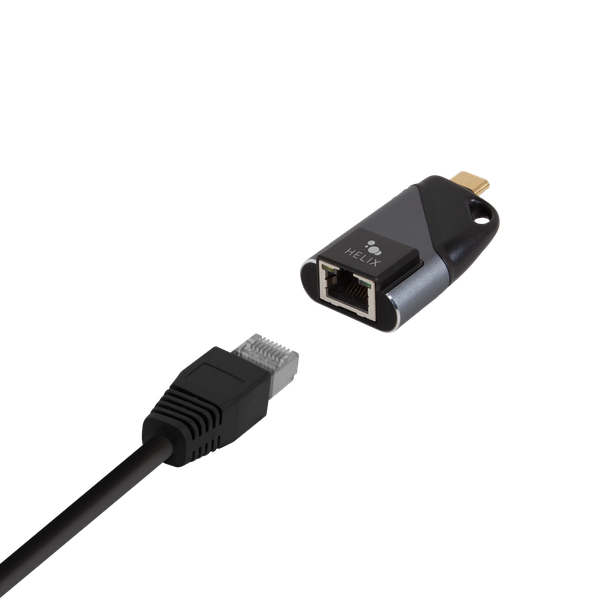 Helix USB Type-C to RJ45 Mini Keychain Adaptor
