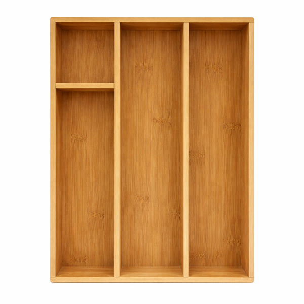 Wooden Cutlery Tray - Drawer Organizer, Bamboo