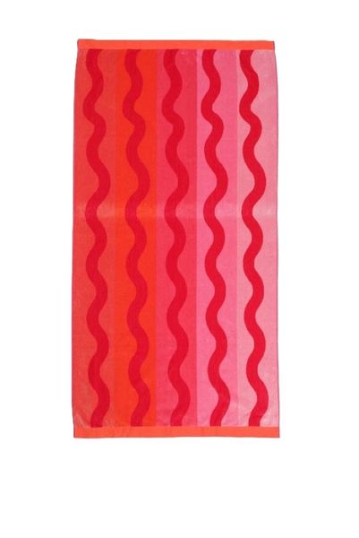Jacquard Wave Cotton Beach Towel, 85x160cm