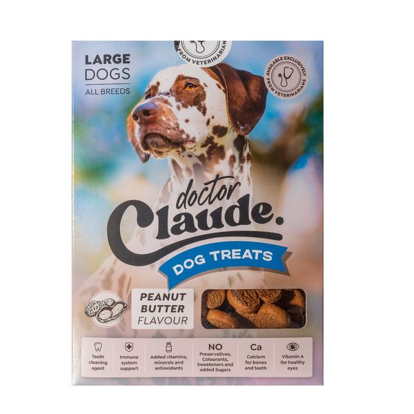 Doctor Claude Peanut Butter Flavour Dog Treats for All Large Breed Dogs