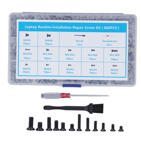 Computer Screw Kit 600Pcs M2 M