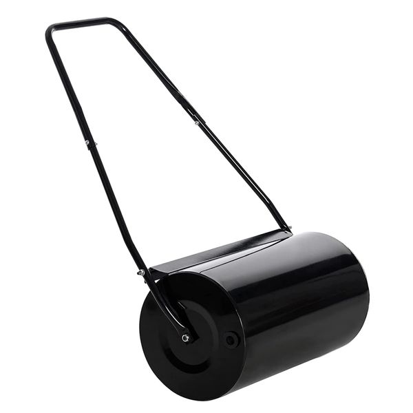 Garden Heavy Duty Steel Push/Pull Hand Lawn Roller - 105cm