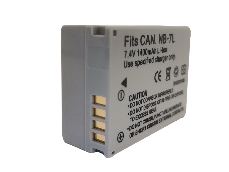 1400mAh Lithium-Ion Battery Pack for Canon NB-7L Camera