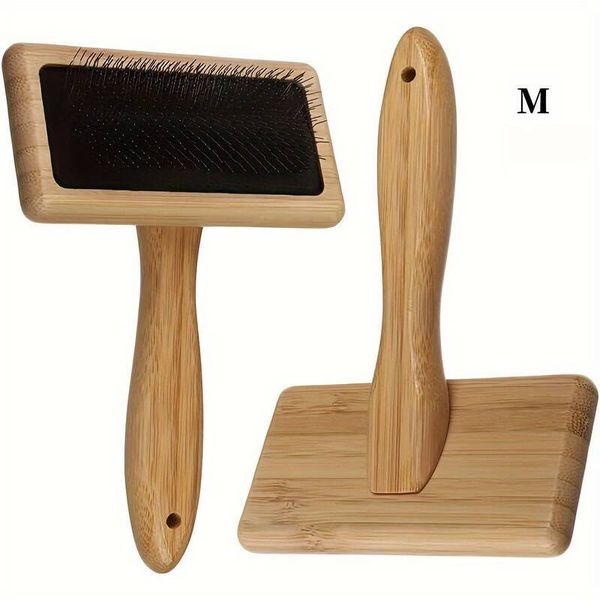 Wool Carding Machine Needle Brush,Wool Comb with Solid Wood Handle,Pet Comb