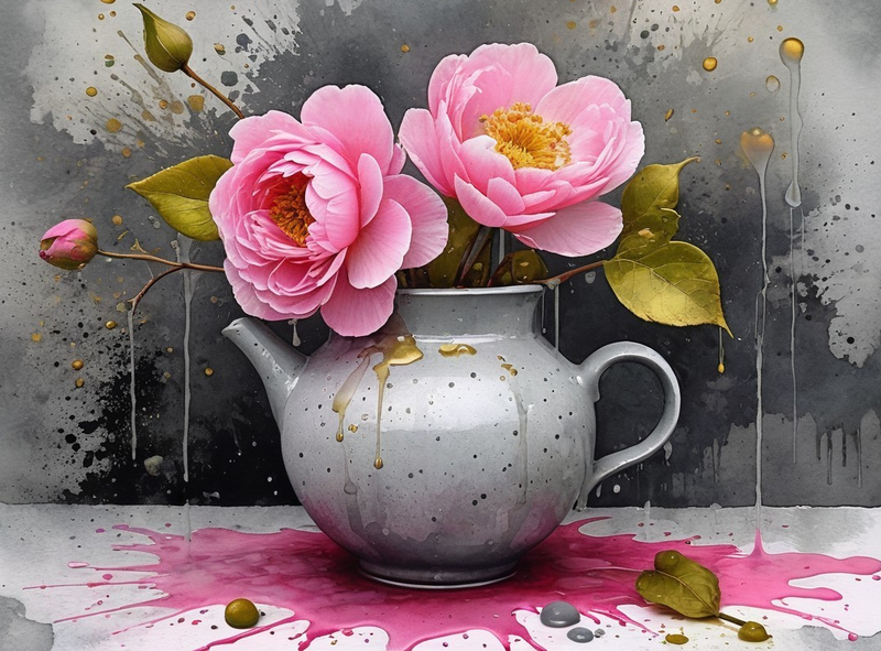 Canvas Wall Art Home Decor - Pink Peonies