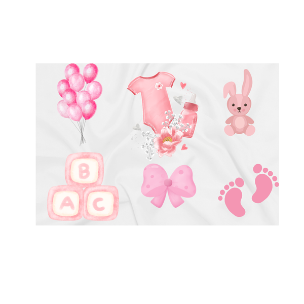 Baby Blanket - Baby Girl Theme