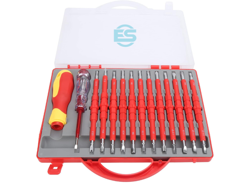 ES Electrician Magnetic Insulated Screwdriver/Torx 26 in 1 set with case