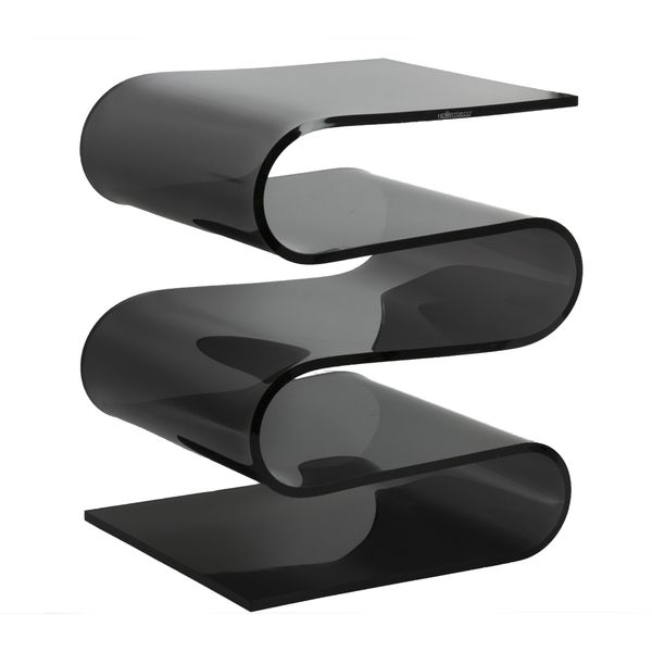 Acrylic End Table S-Shaped Creative Bookshelf Sofa Side Table