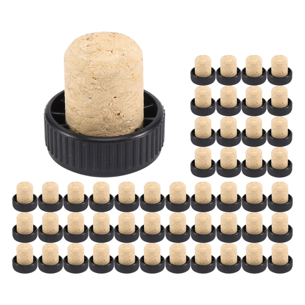 T-Shape Wine Corks with Plastic Top Wooden Wine Bottle Stopper