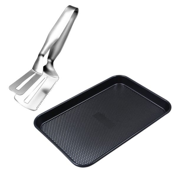 Tong With Non Stick Baking Pan Set