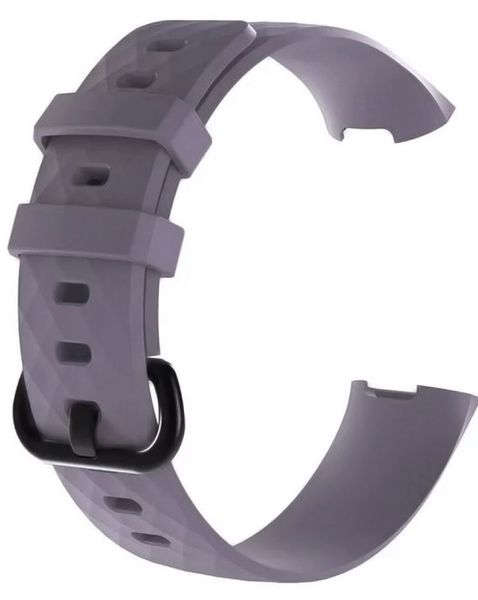 Linxure Fitbit Charge 3 Silicone Replacement Strap Large - Grey