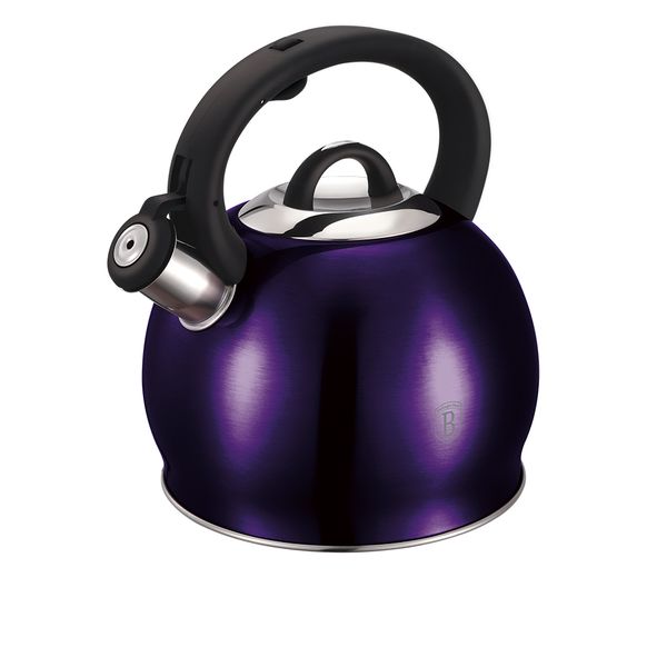 Berlinger Haus 3 Litre Stainless Steel Whistling Stove Top Kettle - Purple Eclipse Edition