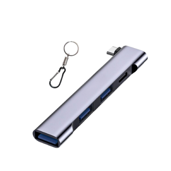 Dansup Type-C Docking Connector with Multi USB Port Hub - Key Holder