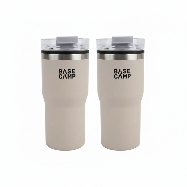 Basecamp 600ml Camping Mug - Durable Outdoor Beverage Container - 2 Pack