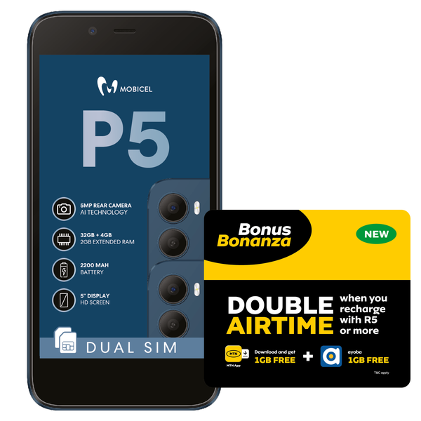 Mobicel P5 - LTE DS - Blue (NL)
