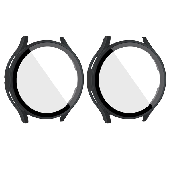 Twin Pack 44mm Screen Protector Hard Case compatible with Galaxy Watch 6