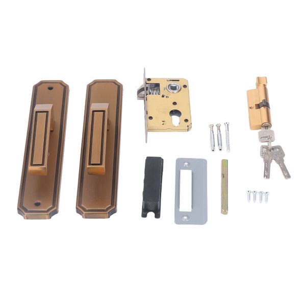Silent Door Handle Lock with Keys for Home