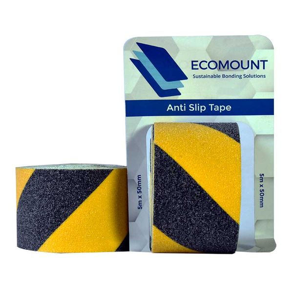 Anti-Slip Tape Black/Yellow warning 2 Pack 50mmx5m