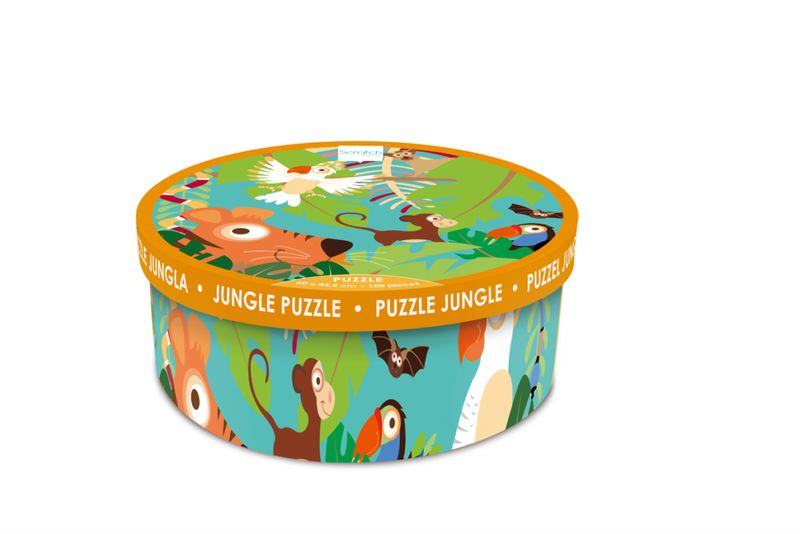Scratch Europe Puzzle 100 Pieces Jungle