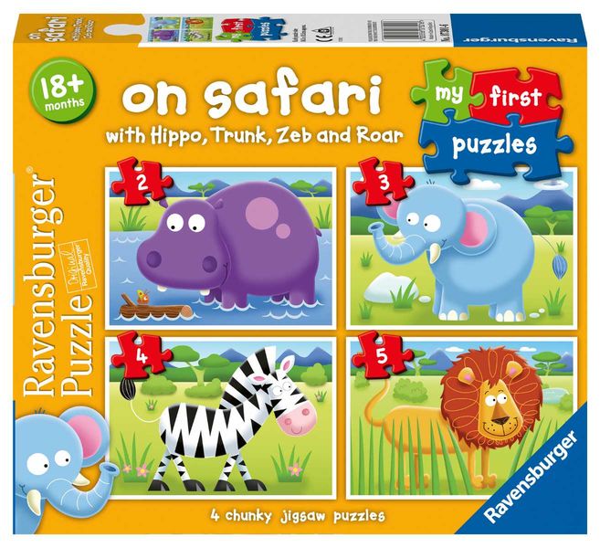 Ravensburger My First Puzzle On Safari 2-3-4-5 piece puzzle