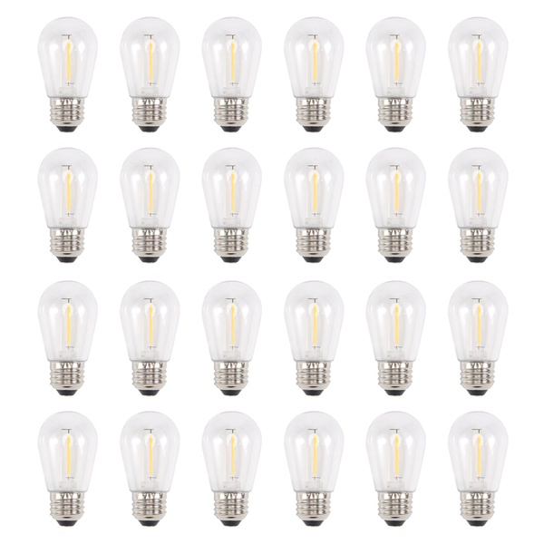 24 Pack 3V Led S14 Replacement Light Bulbs Solar String Light Bulbs