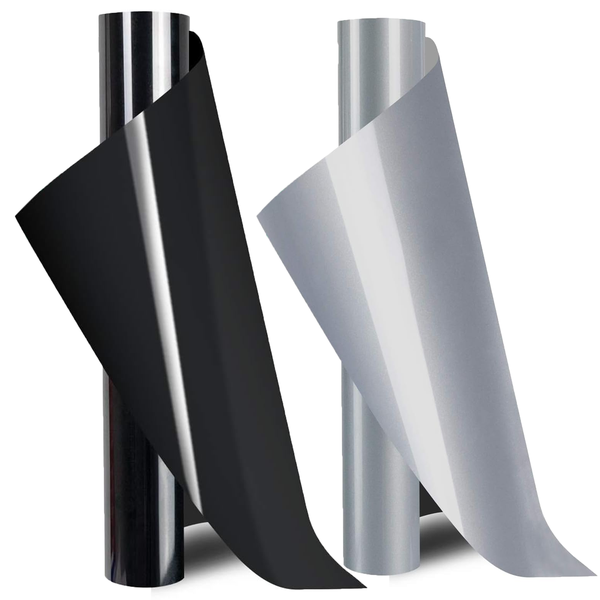 HTV Vinyl Rolls Heat Transfer Vinyl 2Pcs T-Shirts Vinyl Sticker Permanent