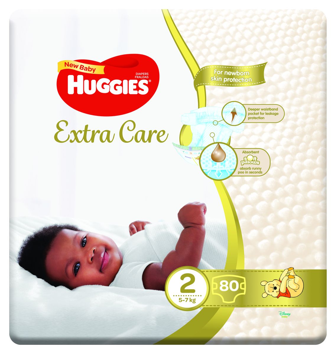 Huggies Extra Care New Baby Nappies Size 2 80s Jumbo Pack Buy Online