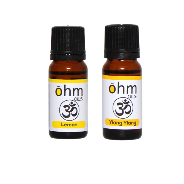 OHM Pure Essential Lemon 10ml + Ylang Ylang 10ml Therapeutic Grade Oil ...