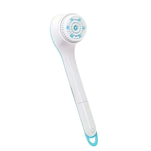 Electric Bath Brush with Long Handle Soft Bristle Body Scrubber