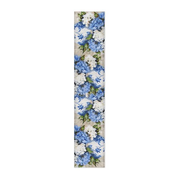 Bunch of Blue Hydrangeas By Stella Bruwer Table Runner