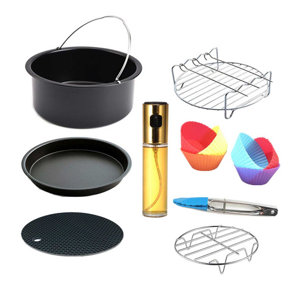 Kitchen Air Fryer Accessories Set of 8 (6 Inch) (15cm) Buy Online in