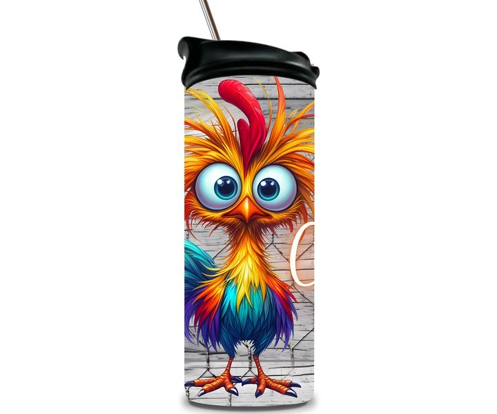 Clucker Double Wall Stainless Steel 20oz Tumbler. Water Bottle