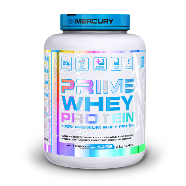 TNT Mercury Prime Whey 100% Pure Whey Protein Powder - White Choc - 2kg