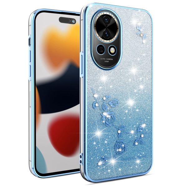 Phone Case Compatible With Huawei Nova 13 Flowers Diamond Shining Cover