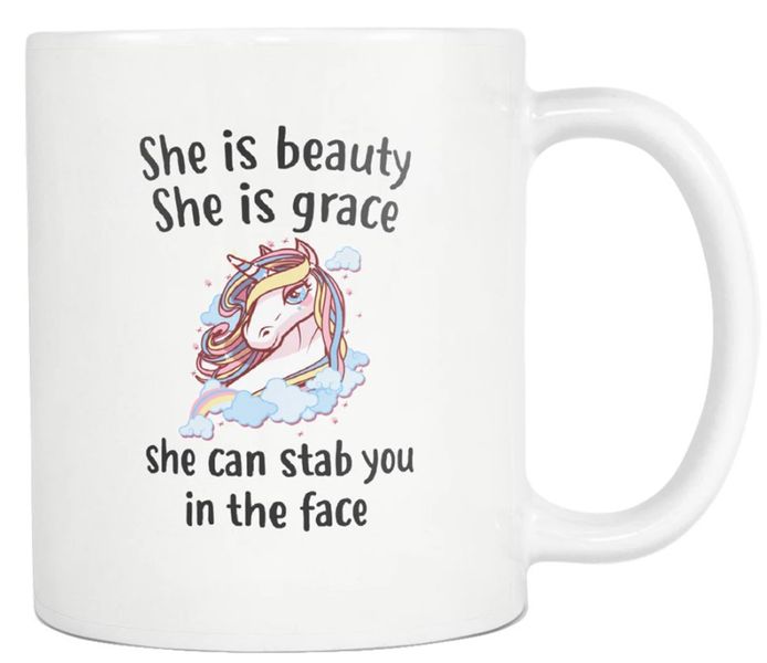 She Is Beauty Unicorn Birthday Christmas Daughter Sister Gift 11Oz Mug