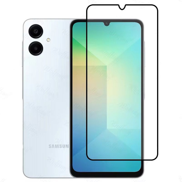 A06 Full Coverage Glass Screen Protector Compatible with Samsung Galaxy A06 (Pack Of 2)
